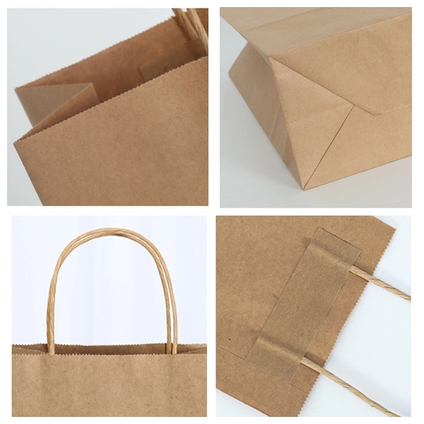 Garment Packaging Eco-Friendly Handle Kraft Paper Bag