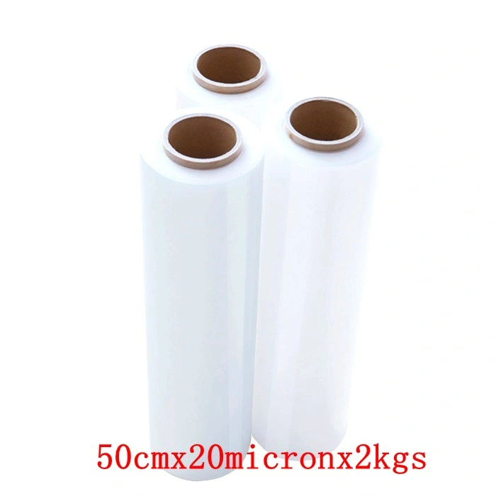 LLDPE Transparent and Black 50cmx20micornx2kgs Pallet Wrap/ Stretch Film/Strech Plastic Film