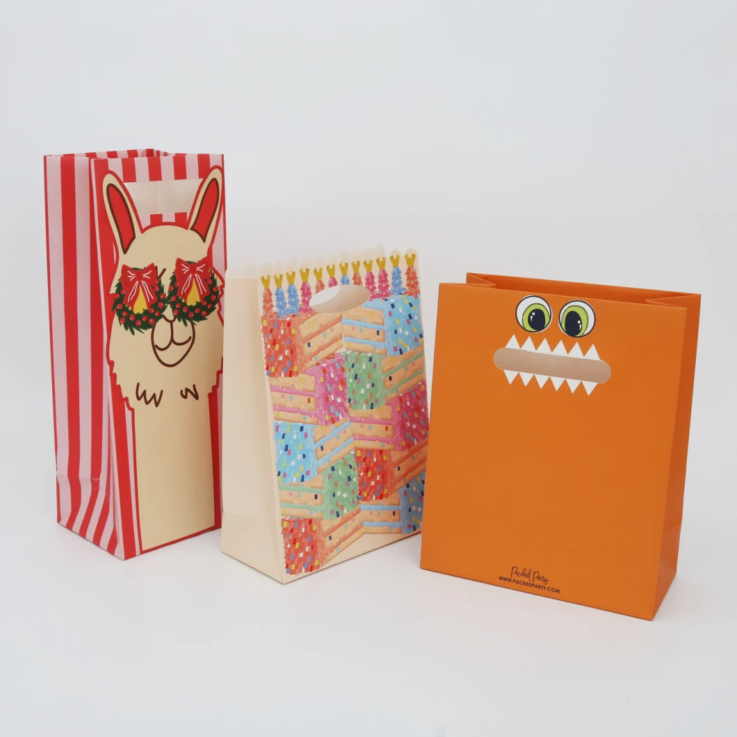 Custom Eco-Friendly Recycled Printed Gift Bag Shopping Garment Cosmetic Packaging Packing Bag OEM/ODM Paper Bag