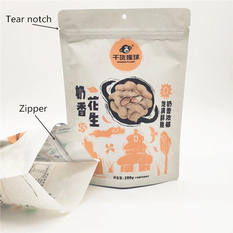 High Quality Zipper Stand up Pouch Food Packing -Package -Packaging Bags for Food / Nut / Candy /Biscuit /Snack/Coffee Bean /Tea/ Grains